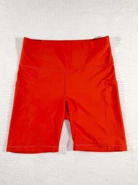 Athleta Interval Stash 7" Stretch Compression leggings Shorts, M